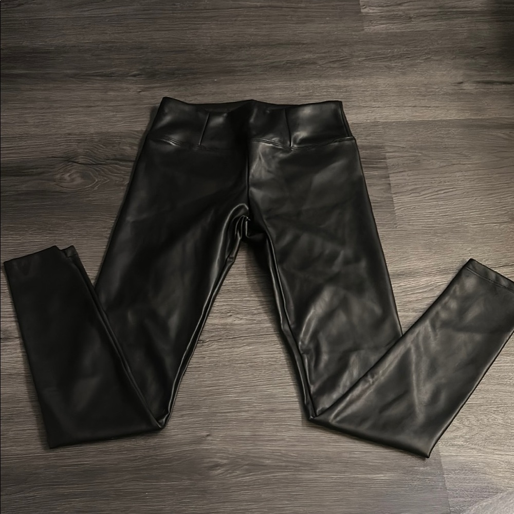 hunter & brown leather pants